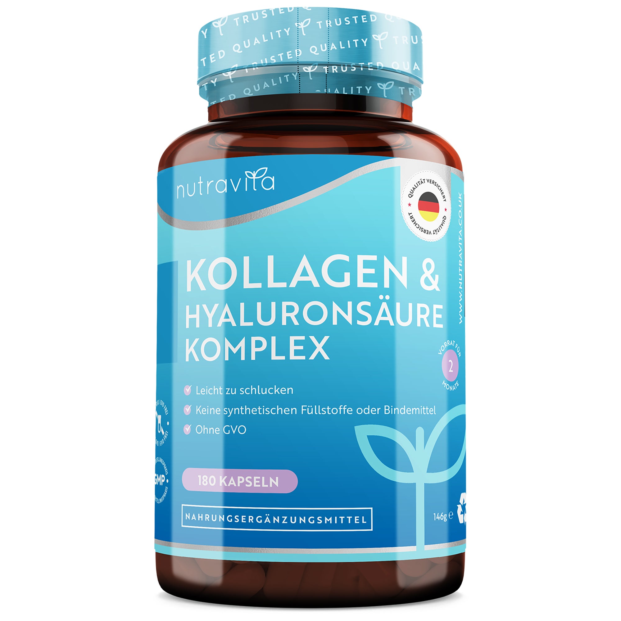 Hyaluronsäure-Kollagen-Komplex 180 Kapseln
