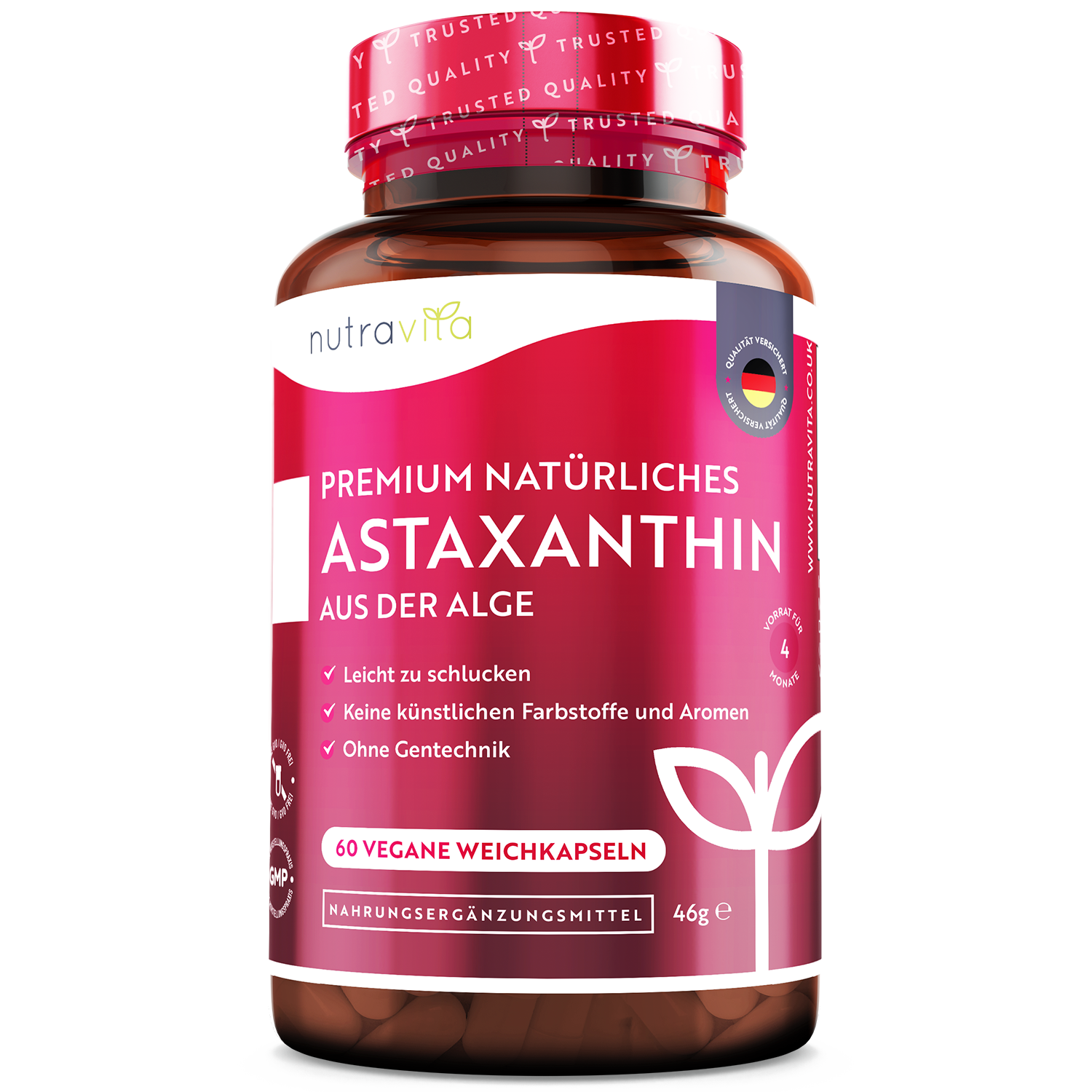 Astaxanthin 16mg 60 Weichkapseln