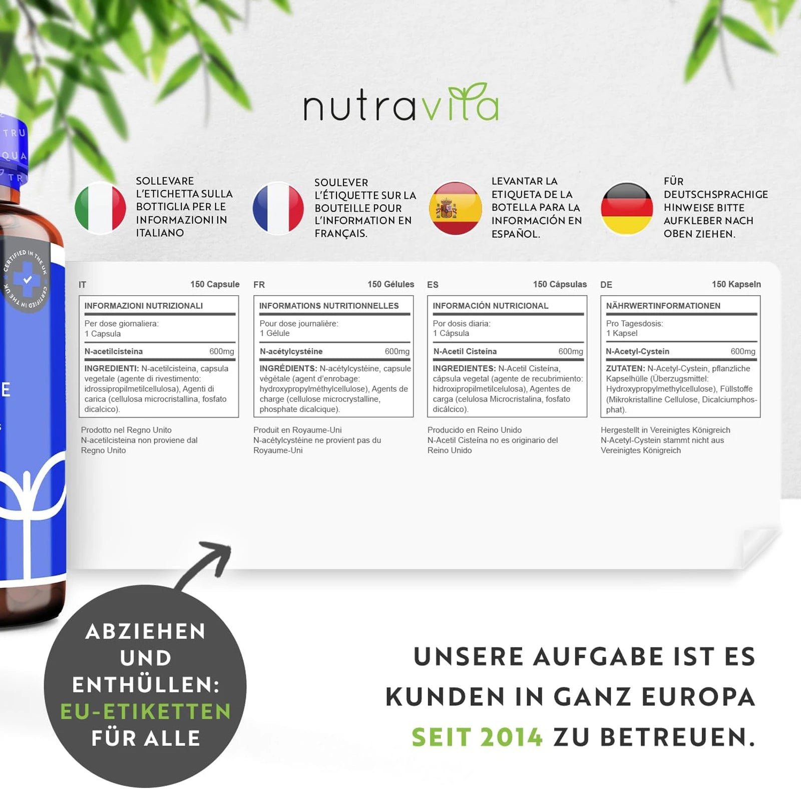 NAC N-Acetyl-Cysteine 600mg