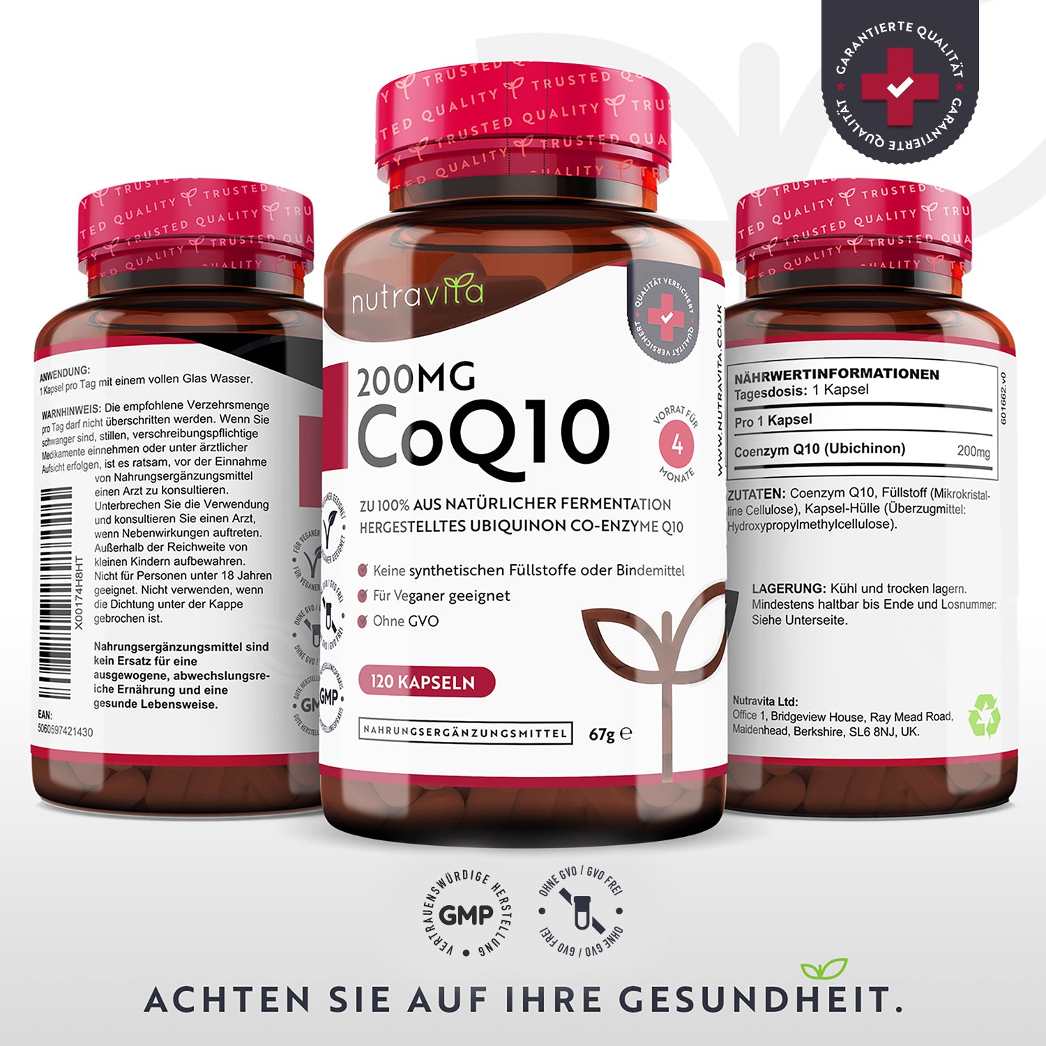 Co-Enzym Q10 200mg 120 Kapseln