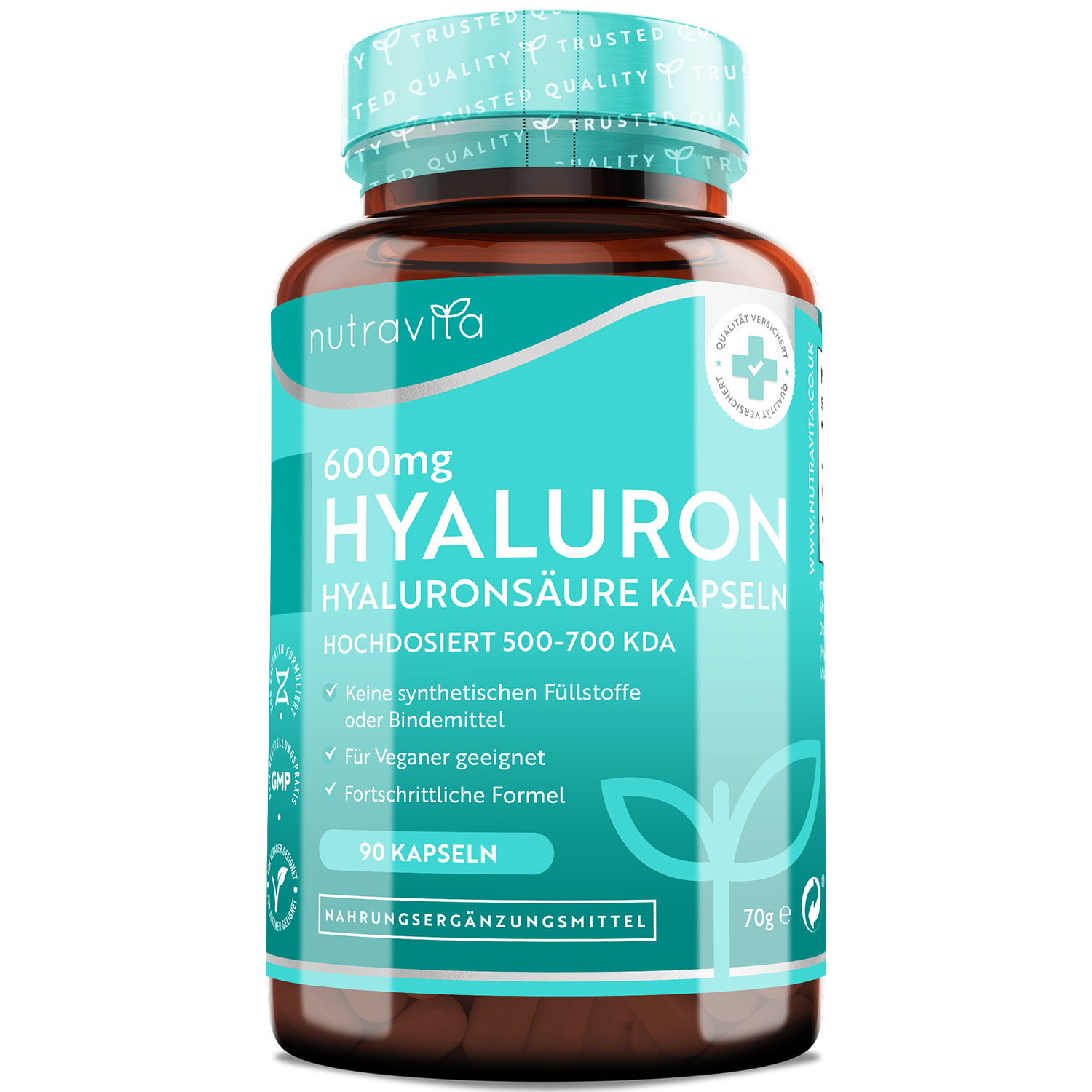 Hyaluronsäure 600mg 90 Kapseln