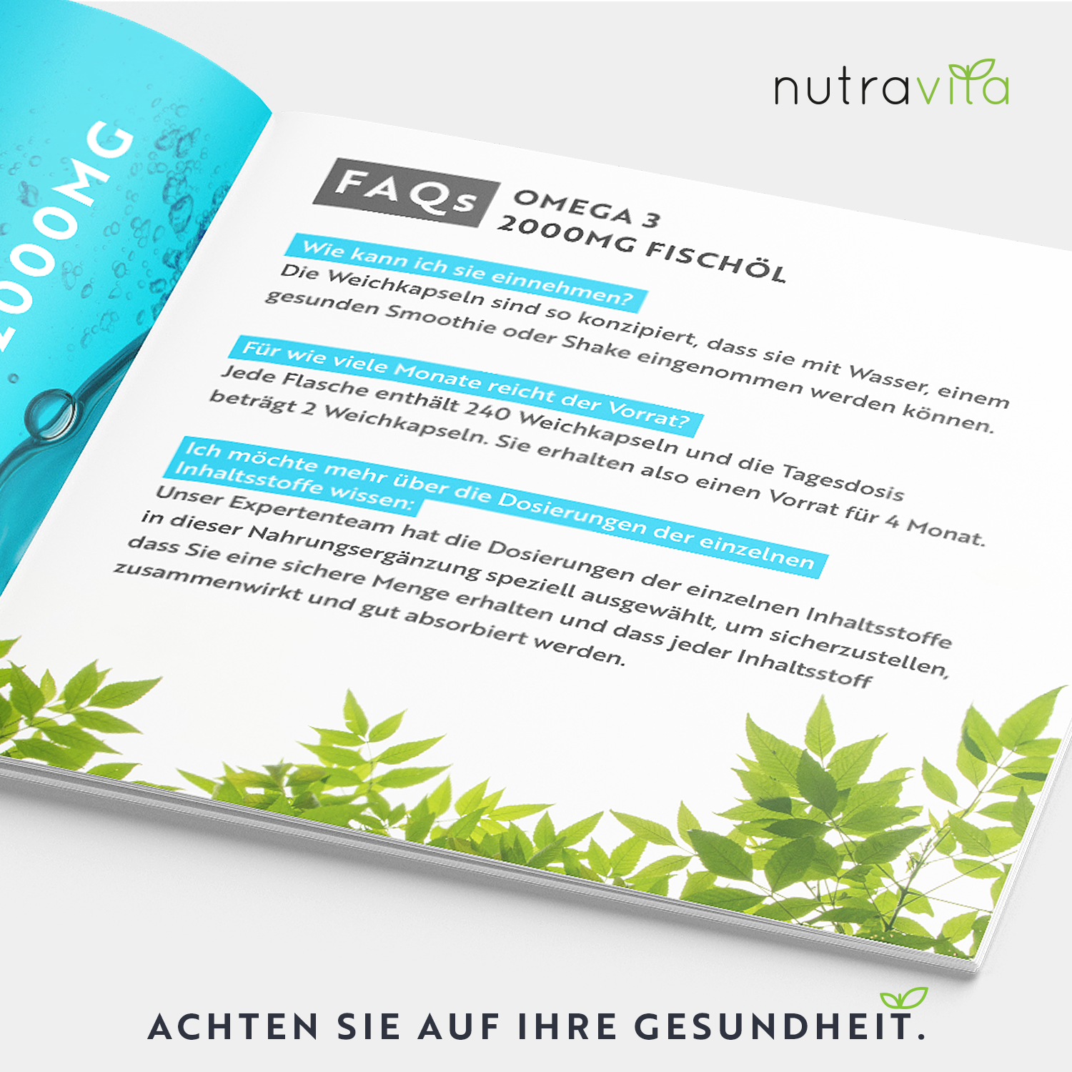 Omega 3 2000mg 240 Weichkapseln