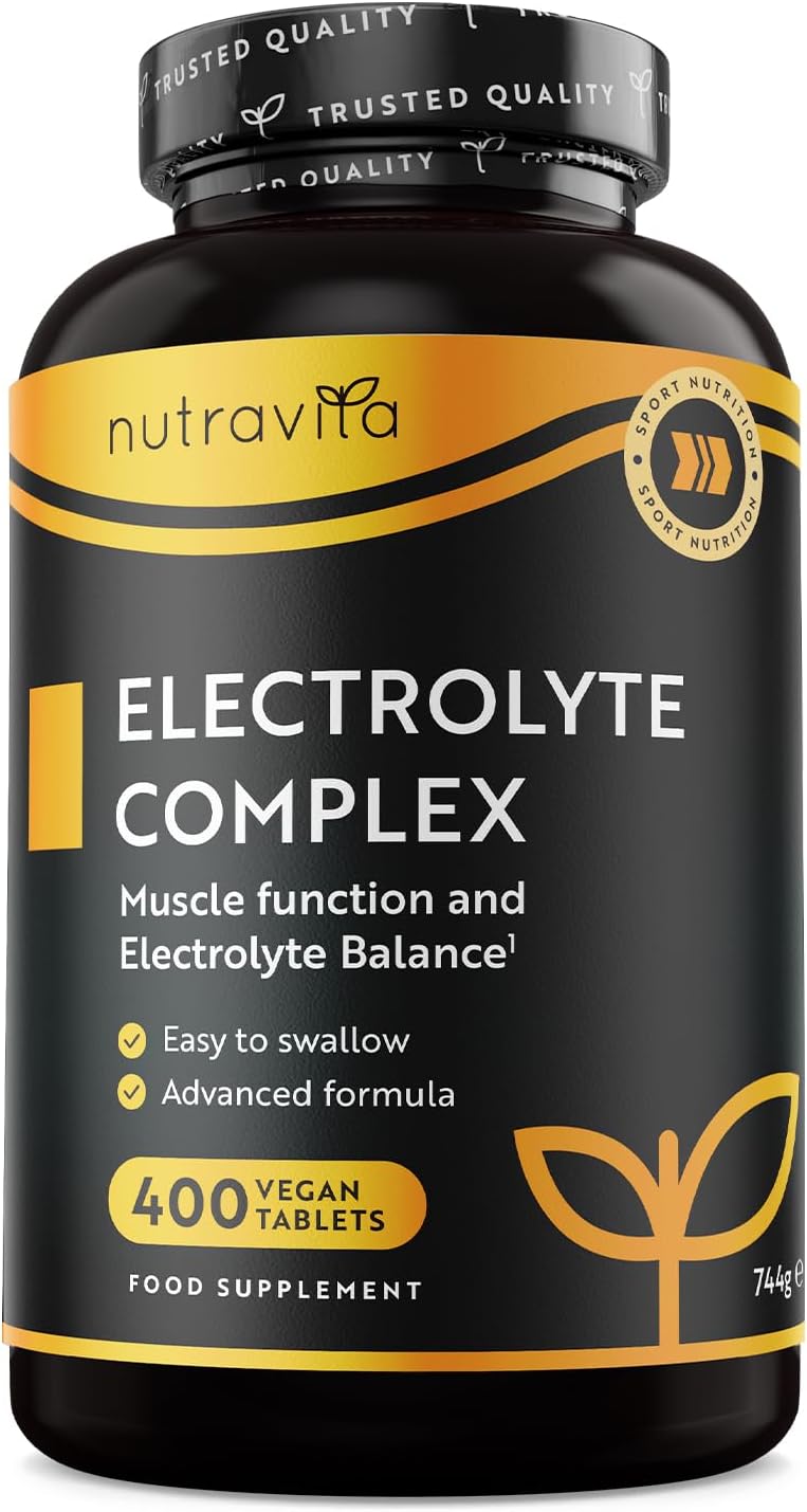 Elektrolyte Komplex mit Magnesium Kalium Hochdosiert Kalzium Natrium & Chlorid - 400 Tabletten