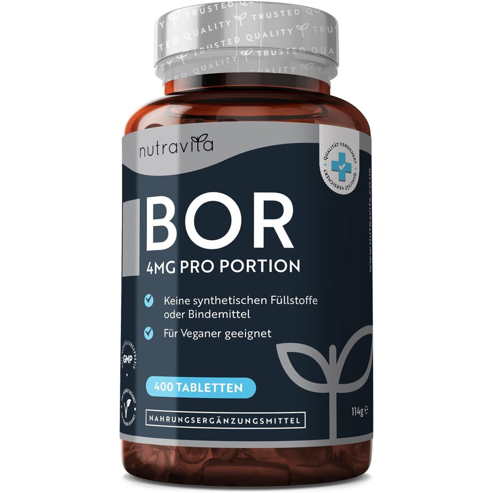 Bor 4mg - 400 Vegane Tabletten
