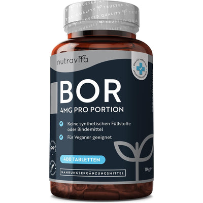 Bor 4mg - 400 Vegane Tabletten