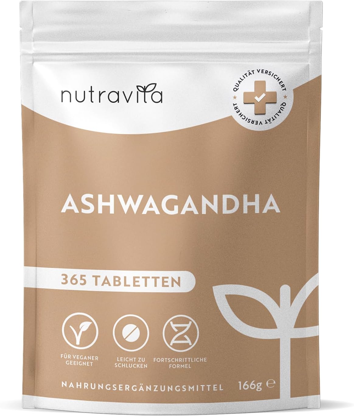Ashwagandha Tabletten - 365 vegane Tabletten