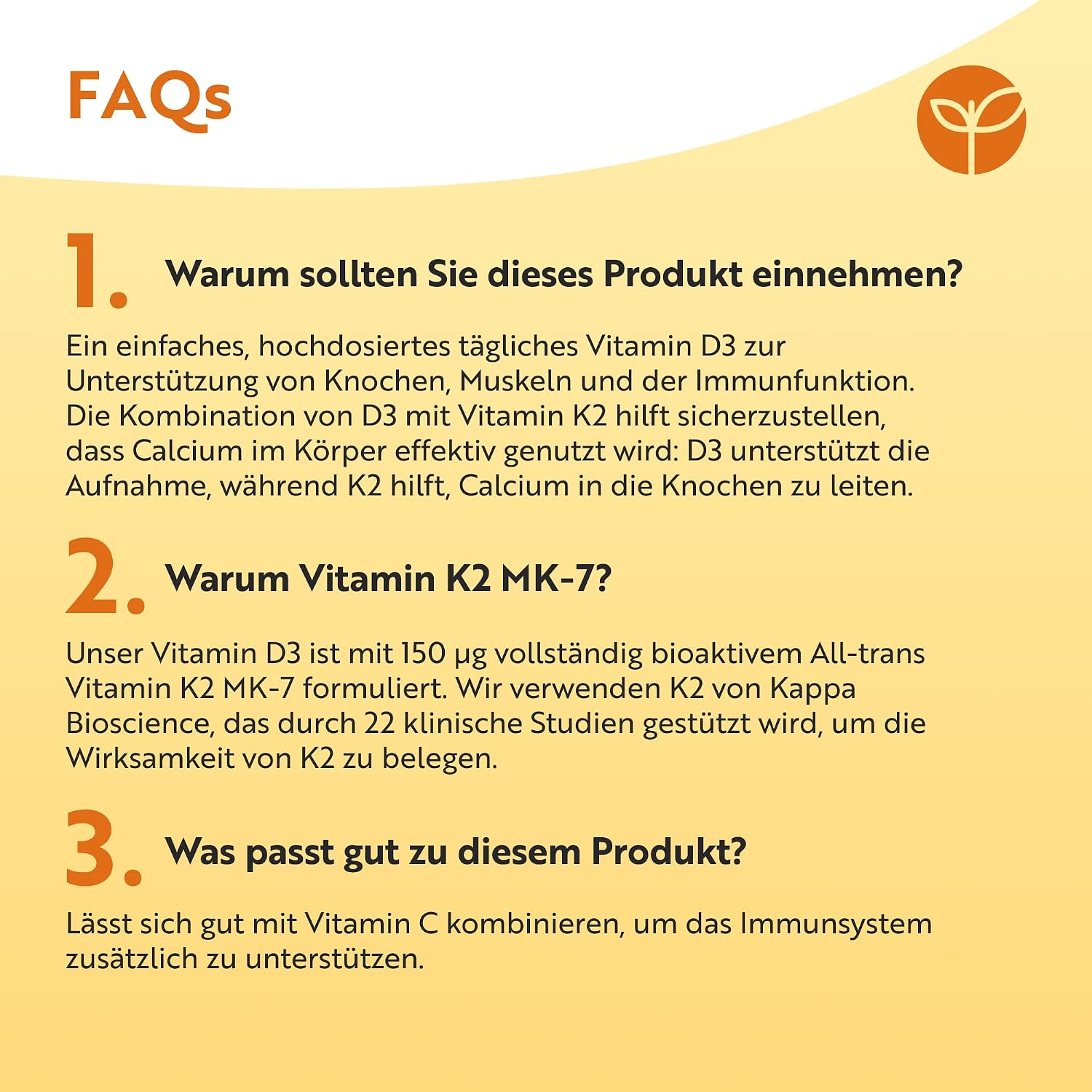 Vitamin D3 K2 Tabletten - 240 Tabletten