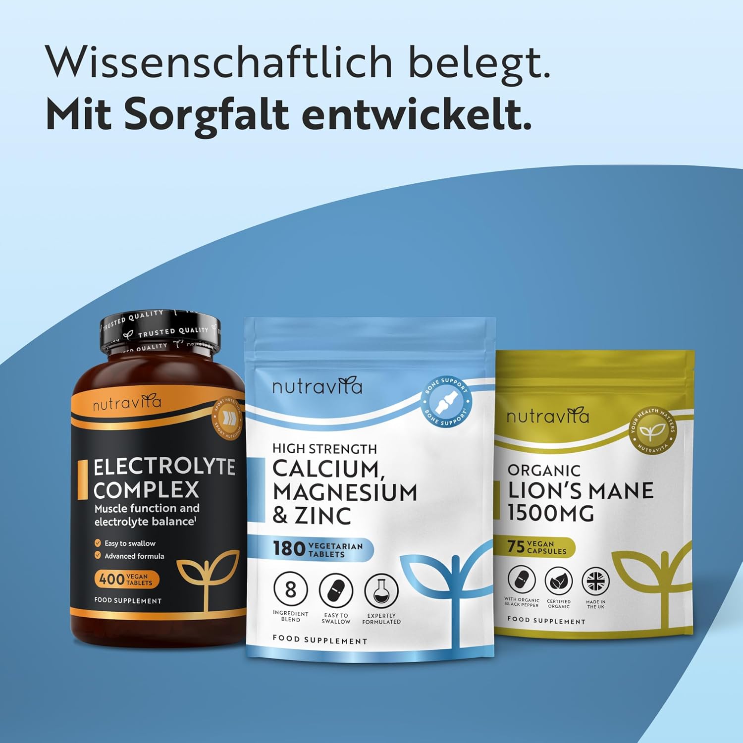Kalzium Magnesium Zink Kupfer Selen Bor und Vitamin D3 - 180 Tabletten
