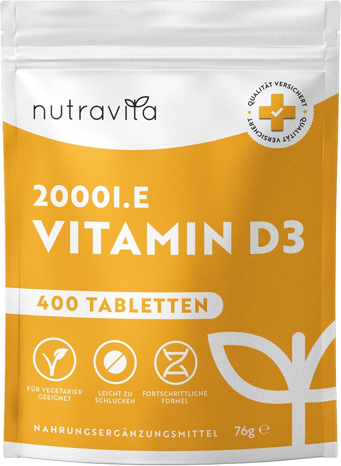 Vitamin D3 2000 I.E - 400 Vit D Tabletten