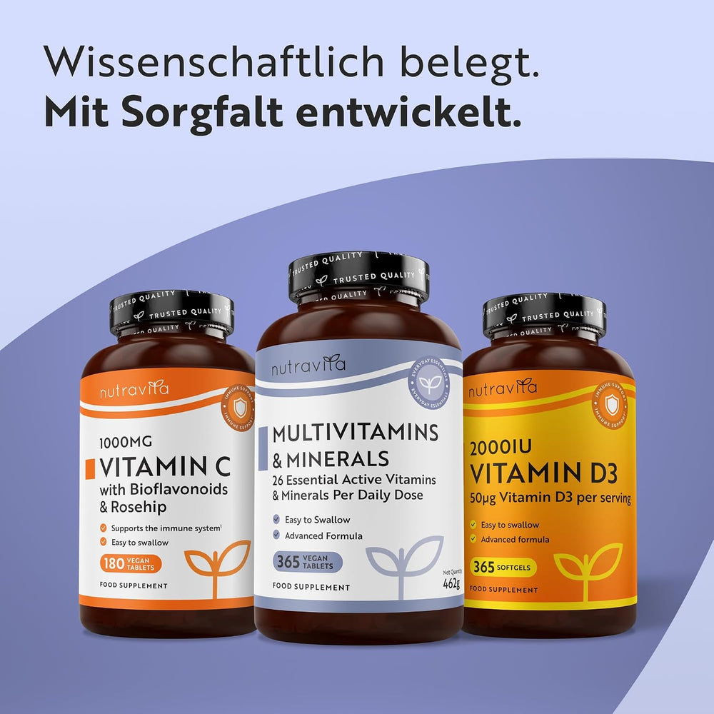 Multivitamine - 26 wichtige Inhaltsstoffe 365 Tabletten