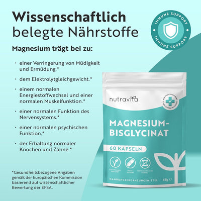 Magnesium Bisglycinate 320mg - 60 Capsules