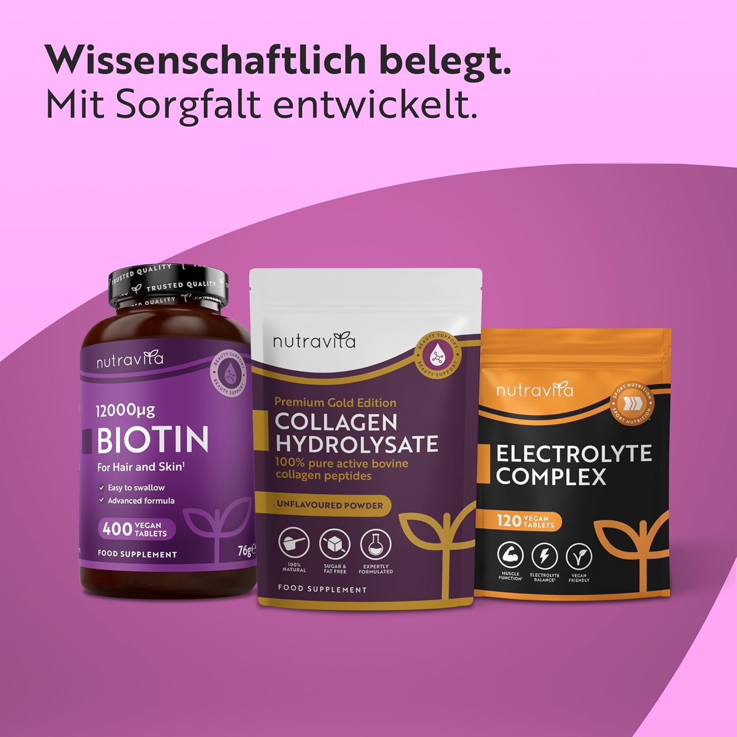 Collagen Pulver 300g - Kollagen Pulver Hochdosiert