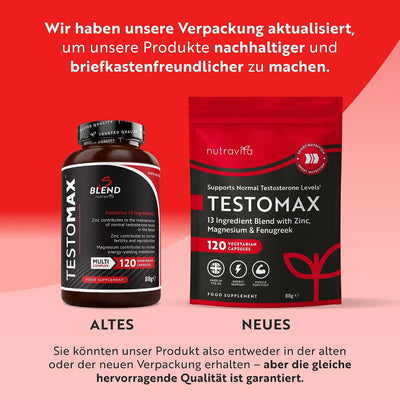 TESTOMAX für Männer - 120 Kapseln