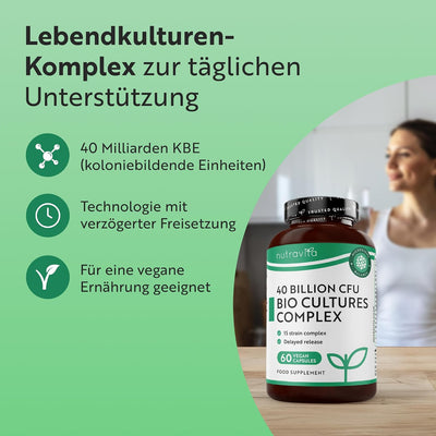 Bio-Kulturen 40 Milliarden 60 Kapseln