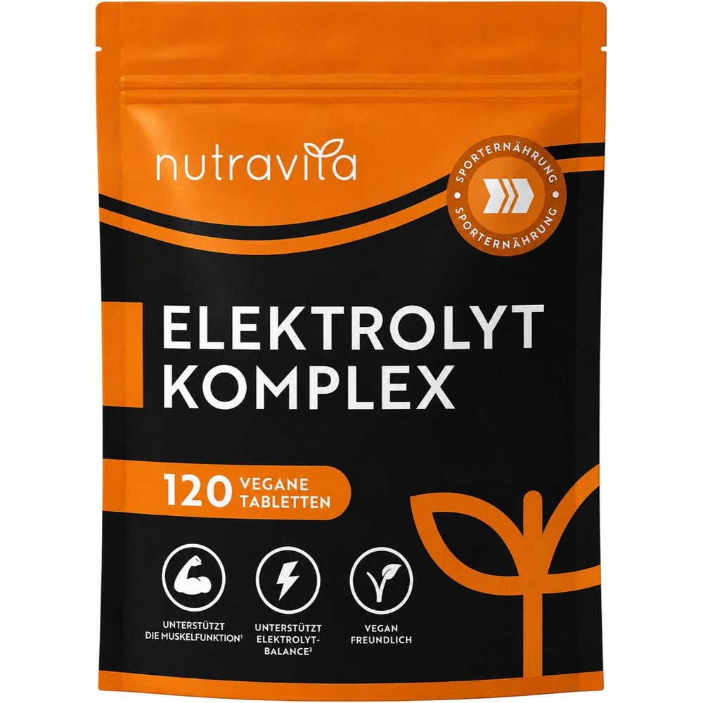 Elektrolyte Komplex mit Magnesium Kalium Hochdosiert Kalzium Natrium & Chlorid - 120 Elektrolyte Tabletten