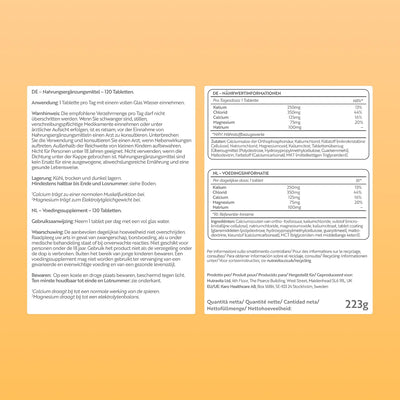 Elektrolyte Komplex mit Magnesium Kalium Hochdosiert Kalzium Natrium & Chlorid - 120 Elektrolyte Tabletten