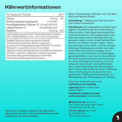 Nahrungsergänzungsmittel mit Enzymkomplex für die Verdauung – 60 vegane Tabletten