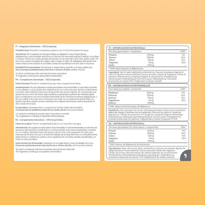 Elektrolyte Komplex mit Magnesium Kalium Hochdosiert Kalzium Natrium & Chlorid - 120 Elektrolyte Tabletten