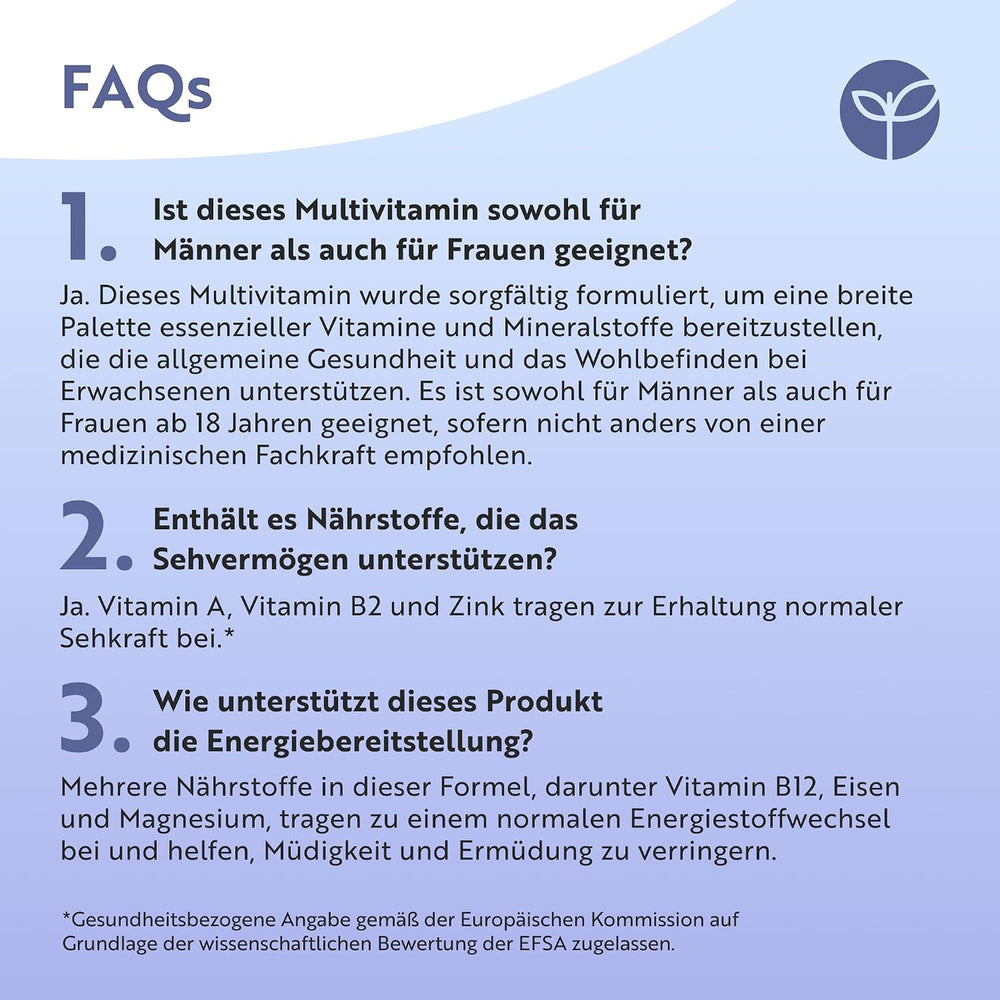 Multivitamintabletten für Männer und Frauen