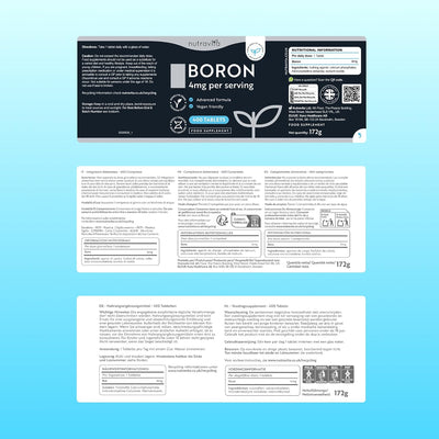 Bor 4mg - 400 Vegane Tabletten