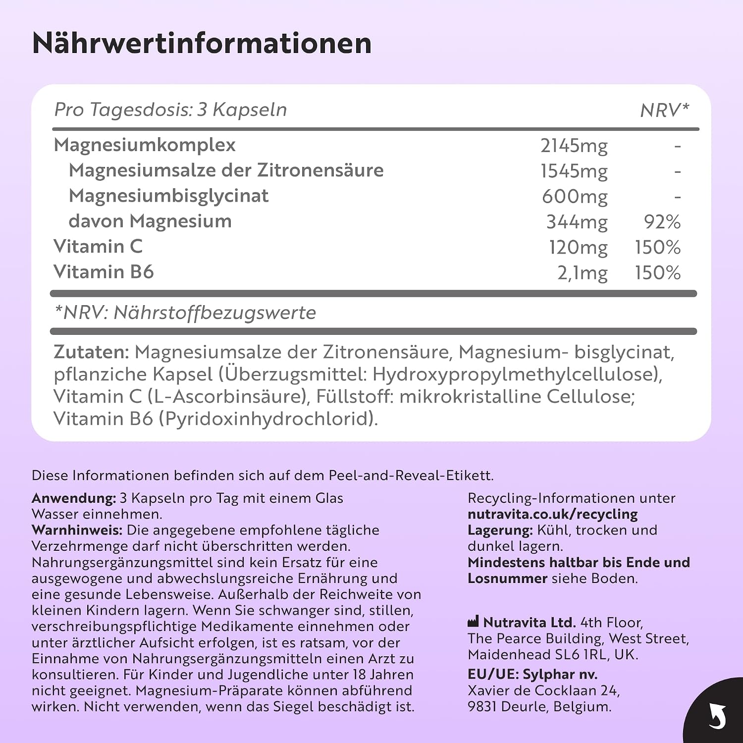 Magnesium Complex 120