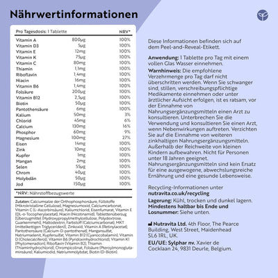 Multivitamintabletten für Männer und Frauen