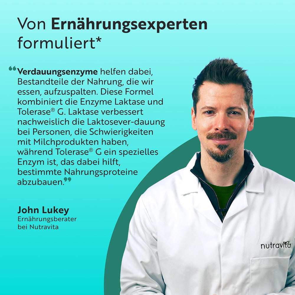 Nahrungsergänzungsmittel mit Enzymkomplex für die Verdauung – 60 vegane Tabletten