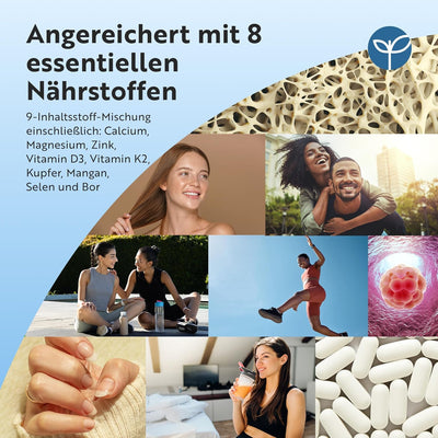 Calcium Magnesium Zink & K2 - 400 vegetarische Tabletten