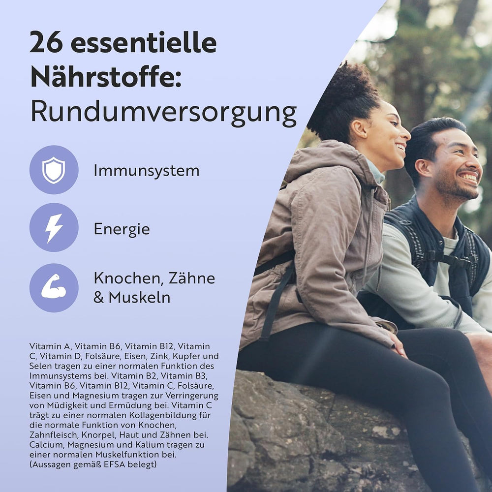 Multivitamine - 26 wichtige Inhaltsstoffe 365 Tabletten