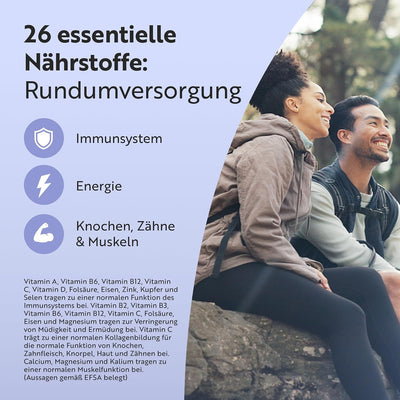 Multivitamine - 26 wichtige Inhaltsstoffe 365 Tabletten