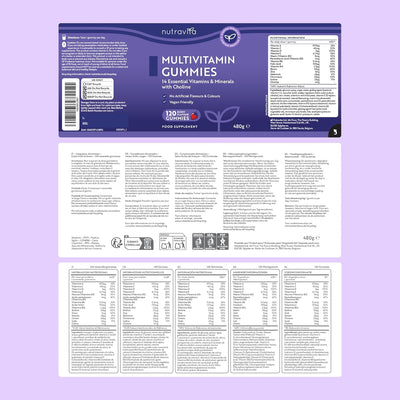 Multivitamin Gummies - 120 Vegan Gummies