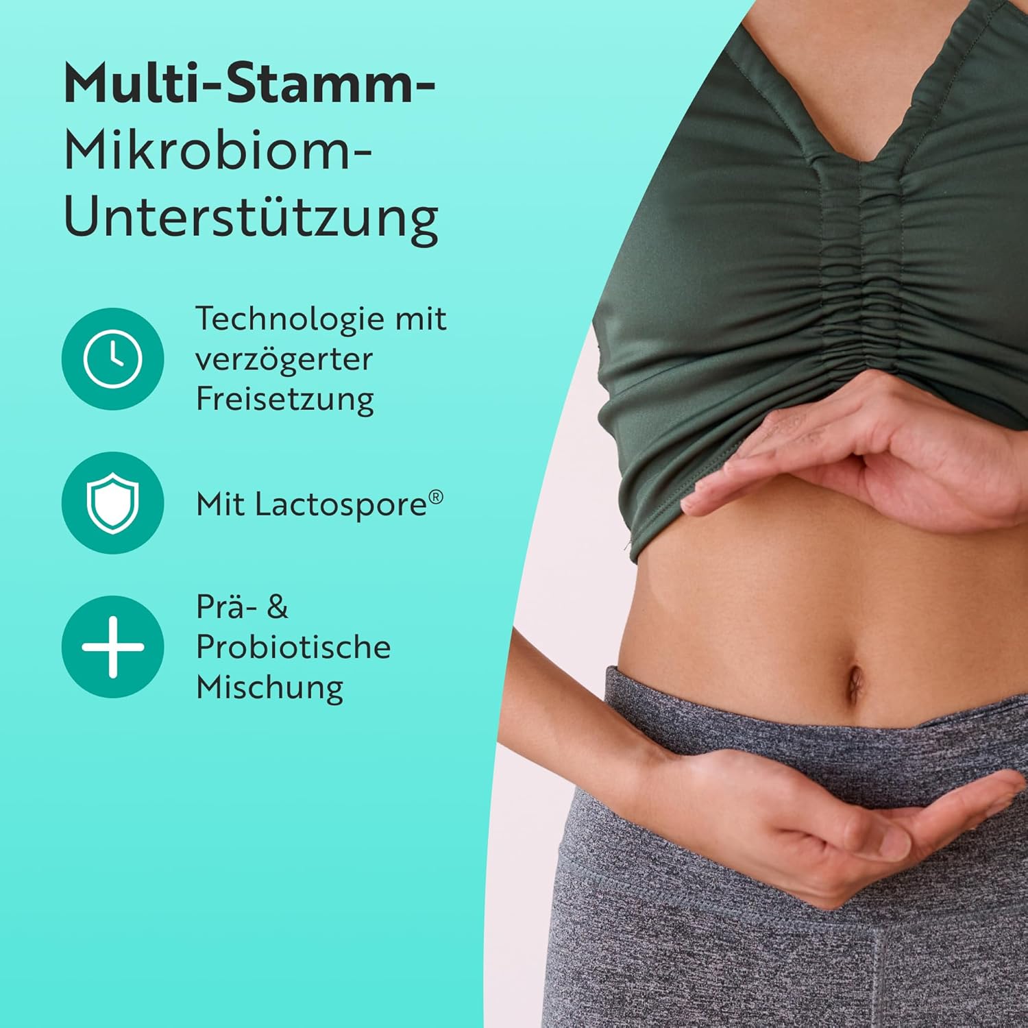 Probiotika 60 Milliarden KBE - 21 Kulturen Komplex mit Lactospore® - 60 Vegane Probiotika Kapseln