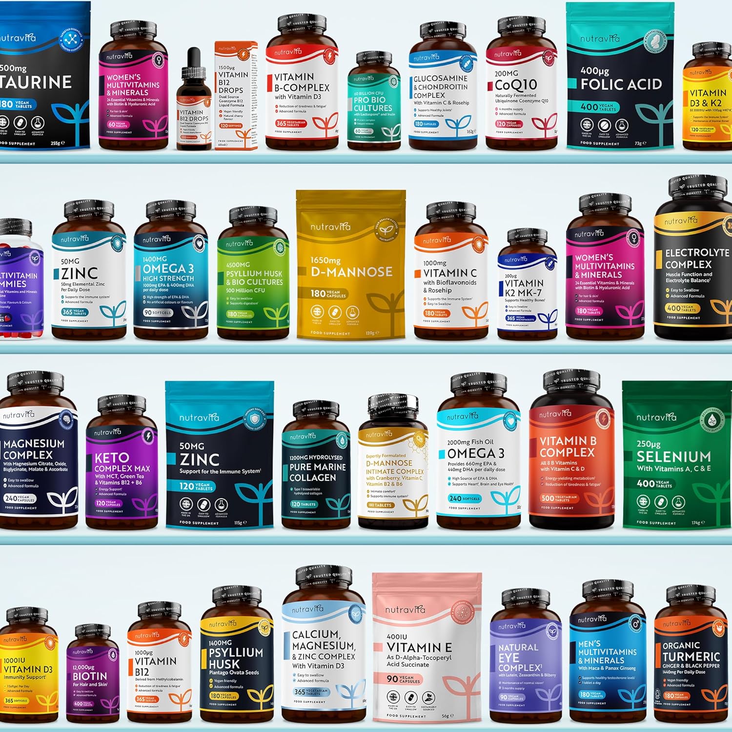 Vitamin B Komplex mit Vitamin C + D + Biotin - 500 Tabletten für +1 Jahr Vorat, Stoffwechsel, Psychische Funktion, Nervensystem
