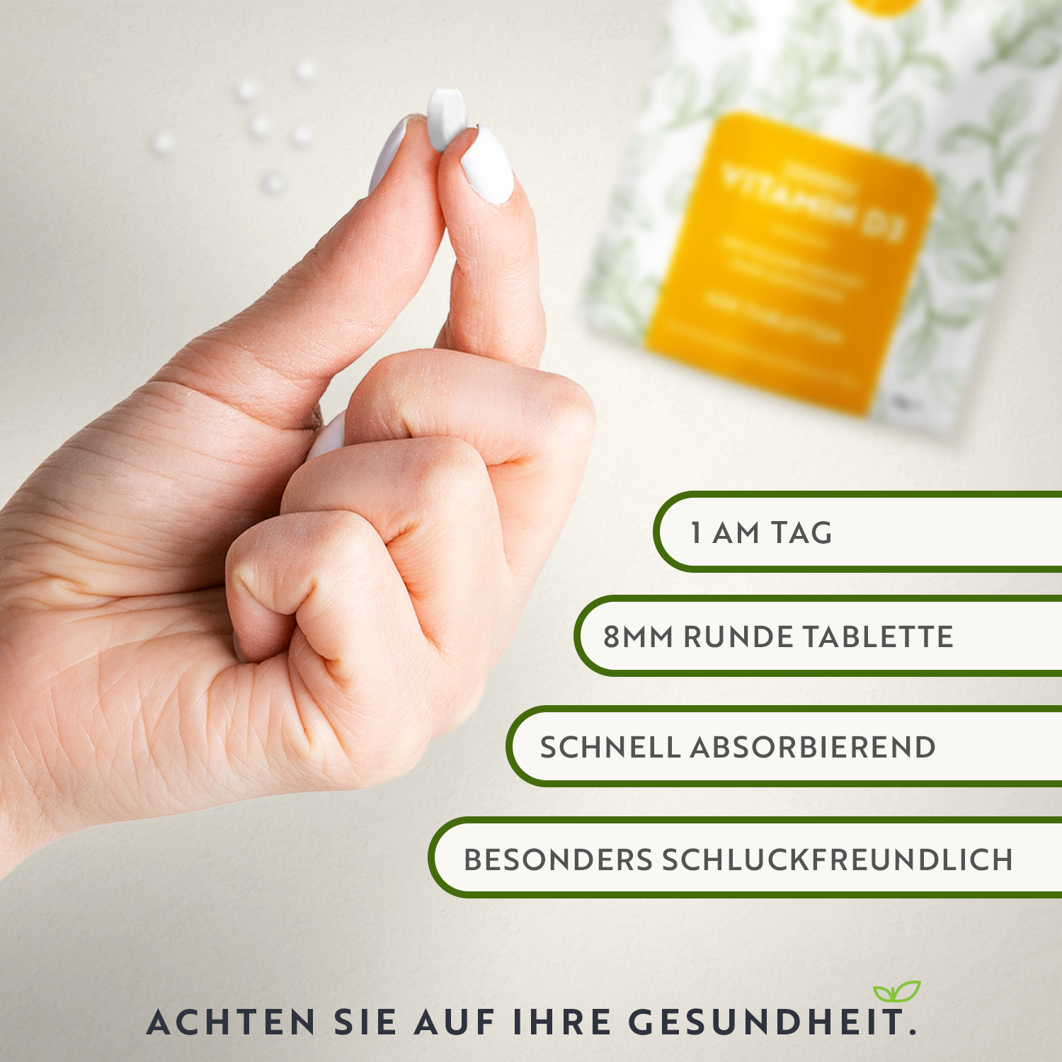 Vitamin D3 2000 IU Essentials 400 Tabletten