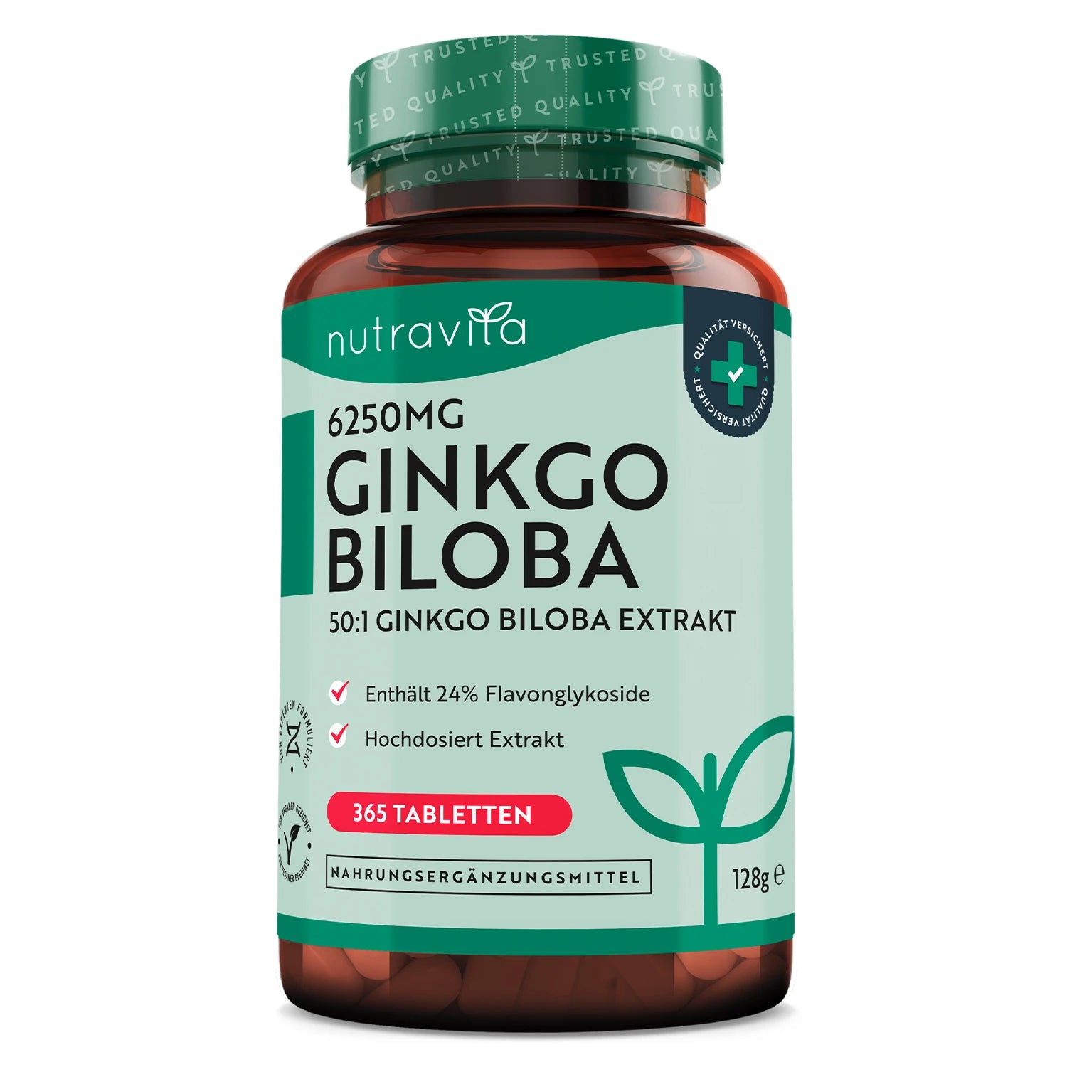 Ginkgo Biloba 6250mg 365 Tabletten