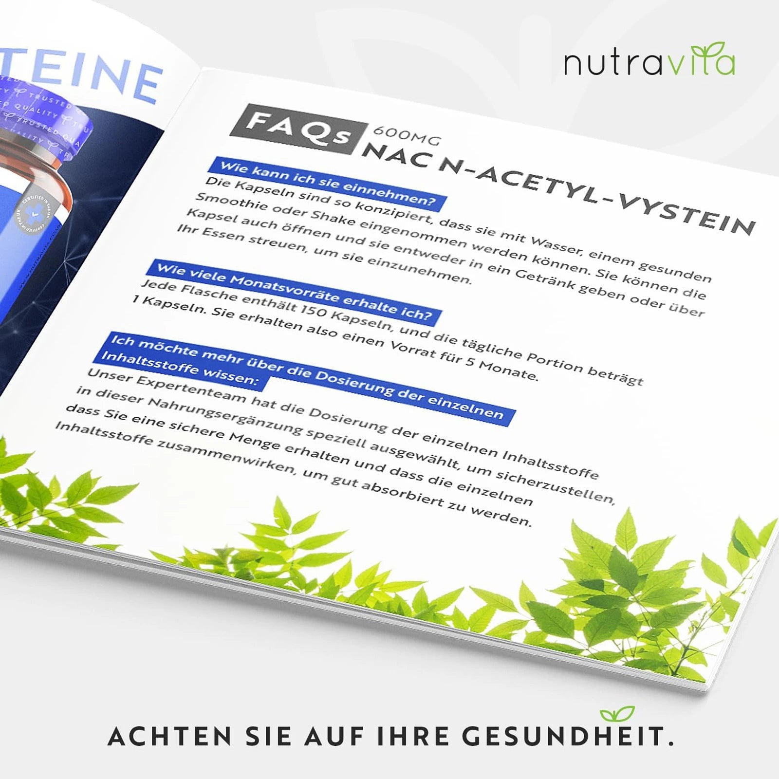 NAC N-Acetyl-Cysteine 600mg