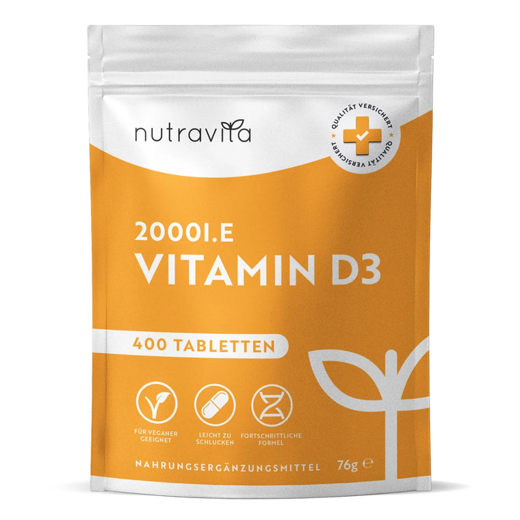Vitamin D3 2000 IU Essentials 400 Tabletten