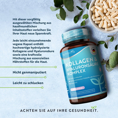 Hyaluronsäure-Kollagen-Komplex - 180 Kapseln
