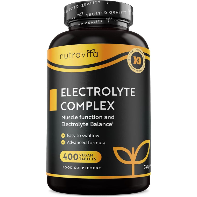 Elektrolyte Komplex mit Magnesium Kalium Hochdosiert Kalzium Natrium & Chlorid - 400 Tabletten