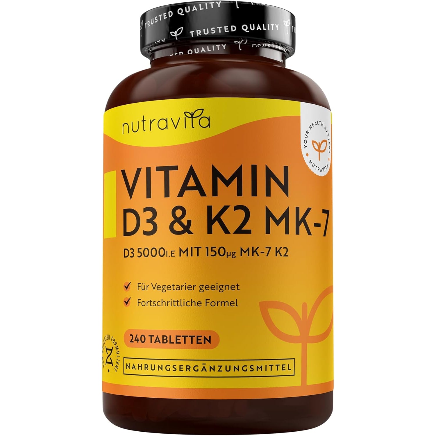 Vitamin D3 K2 Tabletten - 240 Tabletten