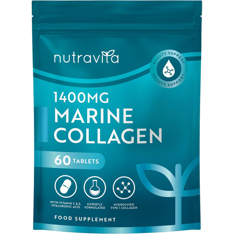 Maritimes Kollagen mit Hyaluronsäure 1400mg - 60 Tabletten