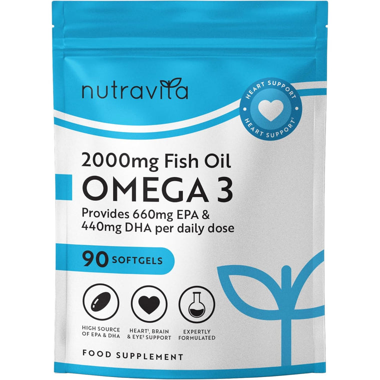 Omega 3 Kapseln Hochdosiert 2000mg Fischöl Kapseln