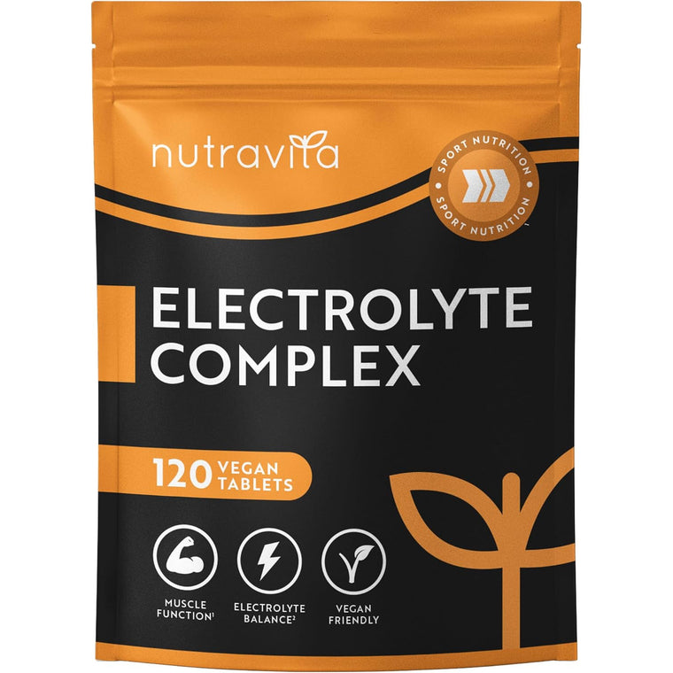 Elektrolyte Komplex mit Magnesium Kalium Hochdosiert Kalzium Natrium & Chlorid - 120 Elektrolyte Tabletten