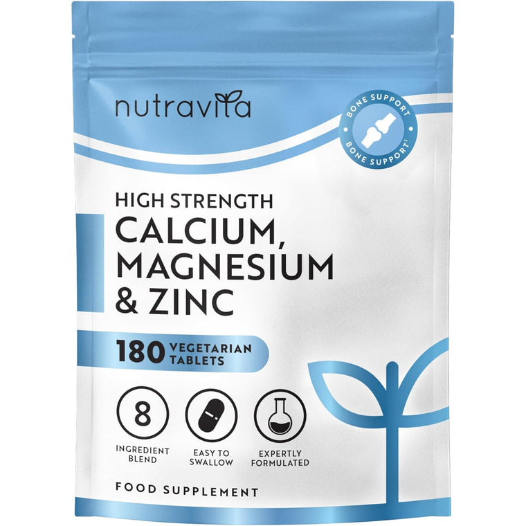 Kalzium Magnesium Zink Kupfer Selen Bor und Vitamin D3 180 Tabletten