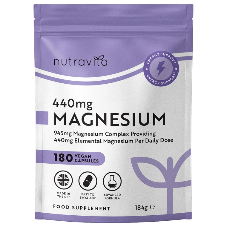 945 mg Magnesium Komplex – 180 Vegane Citrat-Kapseln