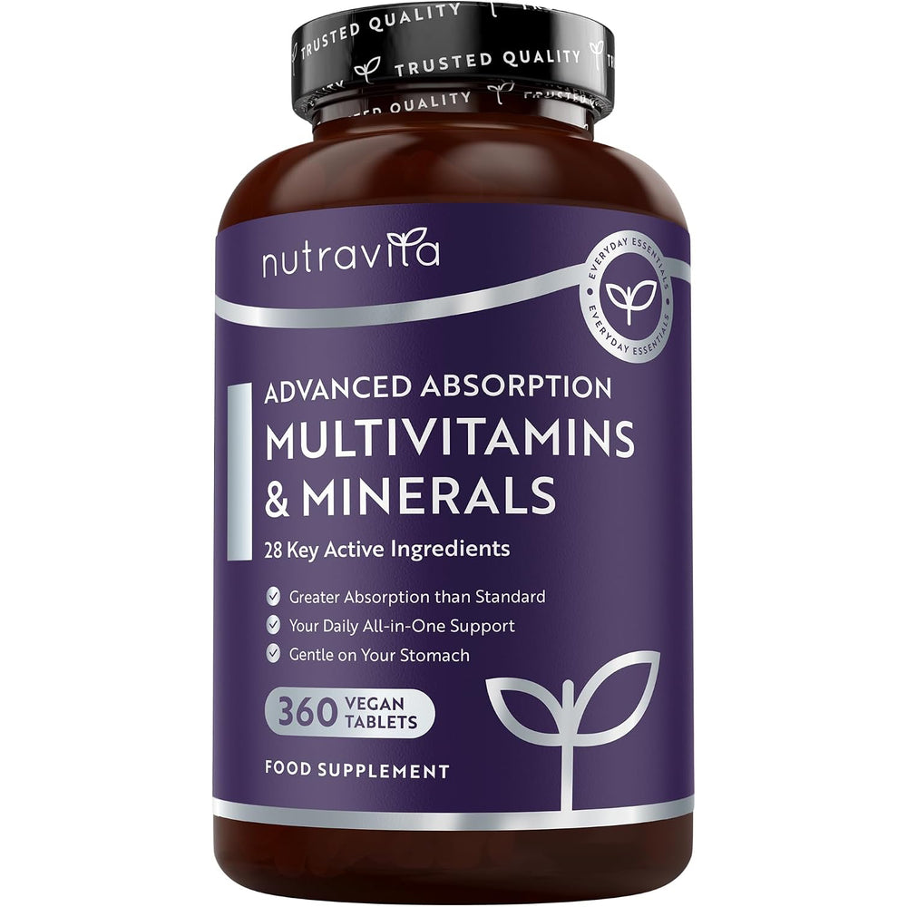 Multivitamine mit verbesserter Aufnahme für Männer und Frauen – 360 vegane Tabletten