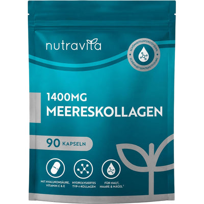 Maritimes Kollagen mit Hyaluronsäure 1400mg - 60 Tabletten