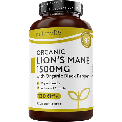 Bio Löwenmähne Pilz 1500mg 120 Kapseln