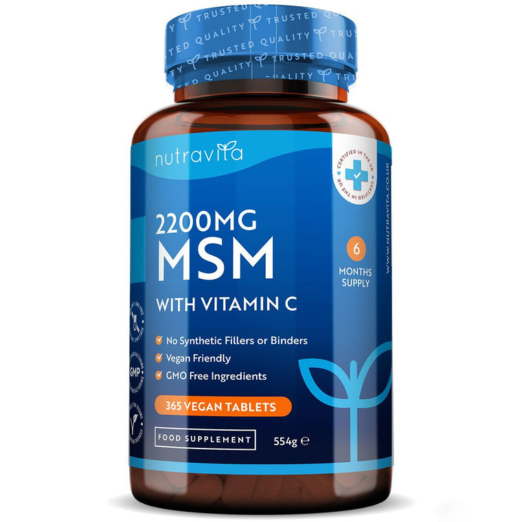 MSM 2200mg With Vitamin C - 365 Vegan Tablets
