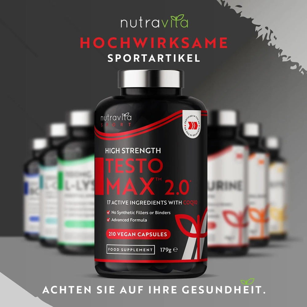 TESTOMAX™ 2.0 Testosterone Booster for Men